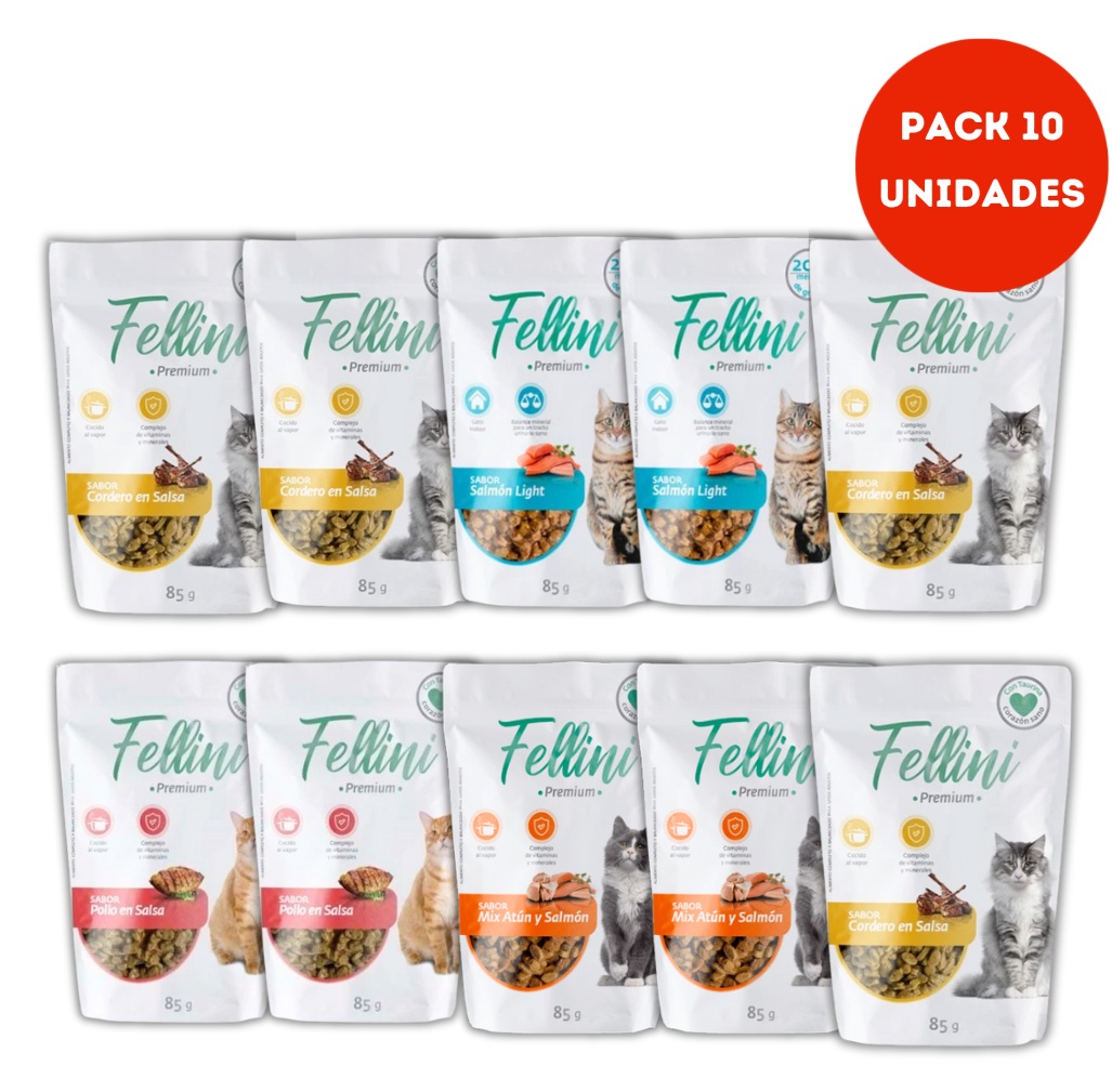 Pack Fellini Variedades 10 Pouch