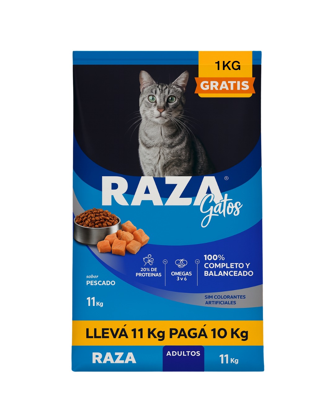 Raza Gato Pescado 10+ 1 Kg