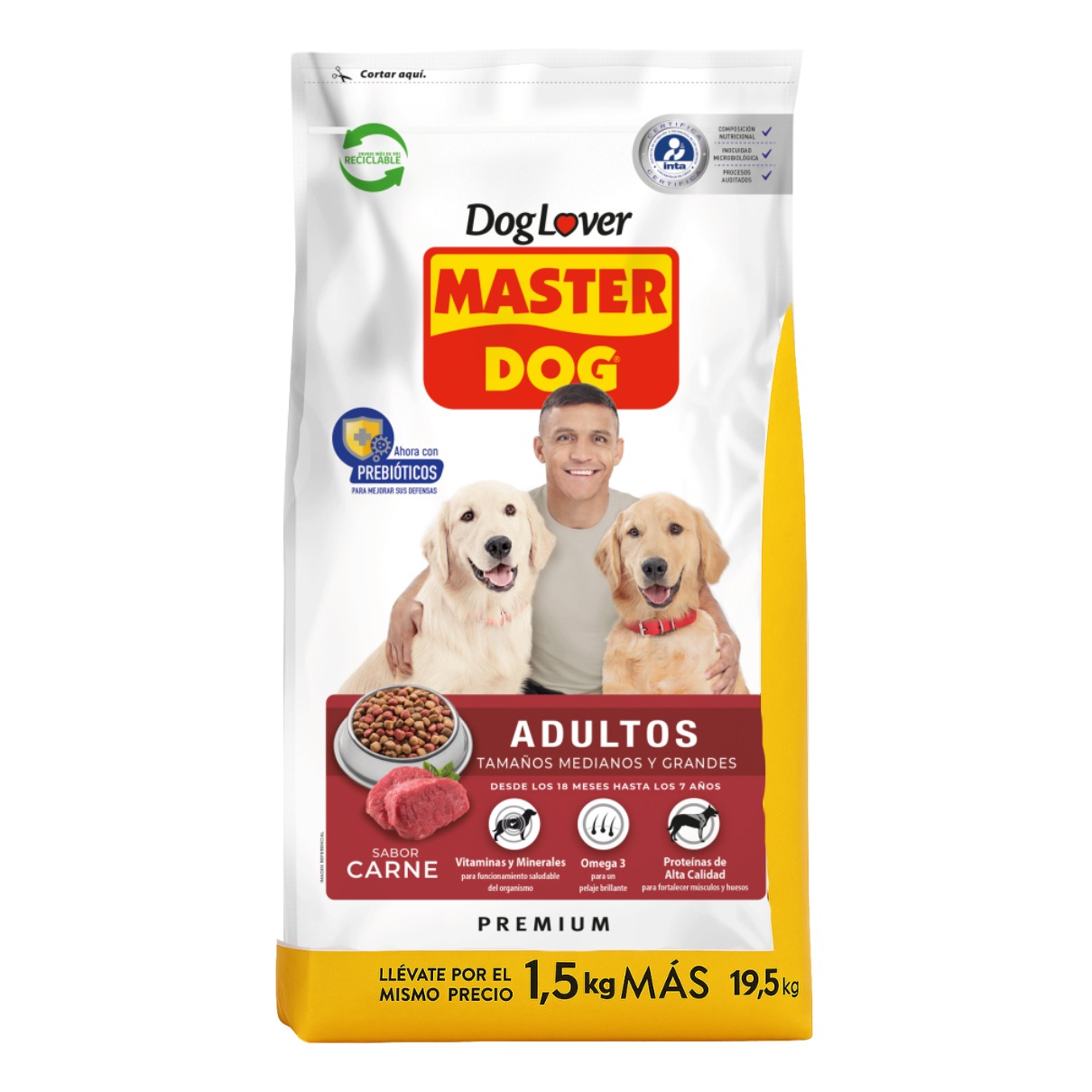 Master Dog Adultos Carne 18 +1.5 Kg