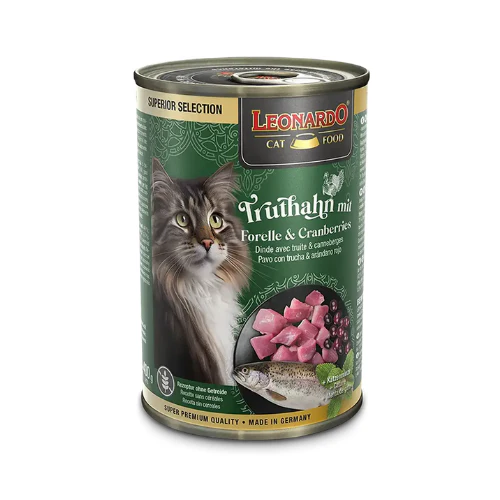 Leonardo Superior Selection Pavo Con Trucha Y Arandano 400 Gr