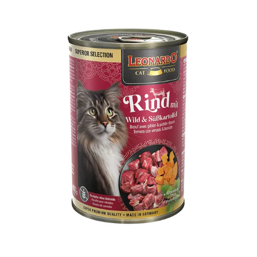 Leonardo Superior Selection Ternera Con Venado Y Boniato 400 Gr