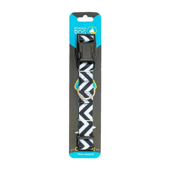 Collar Diseño Zigzag Blanco y Negro Desde