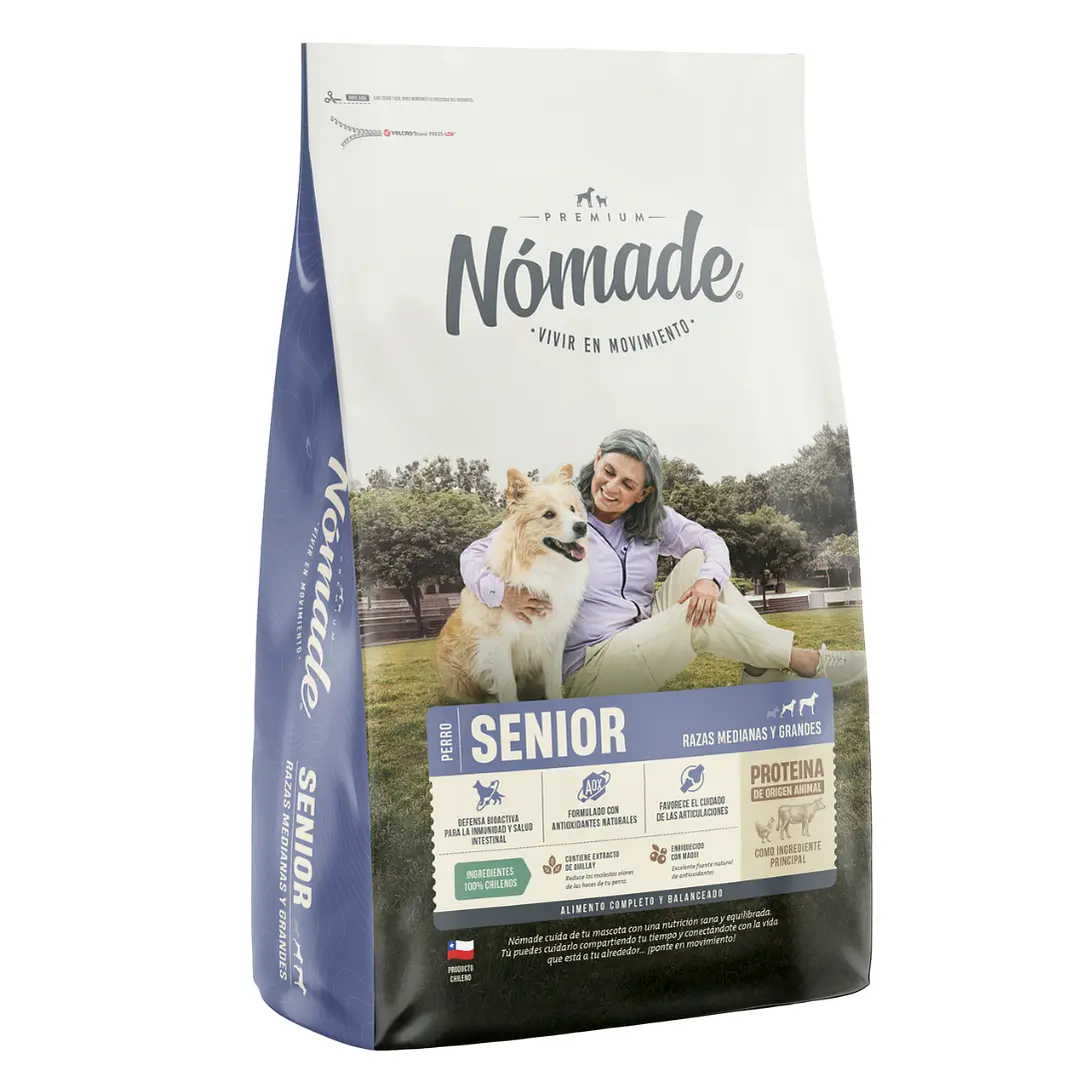 Nómade Senior Raza Medianas Y Grandes 15 Kg