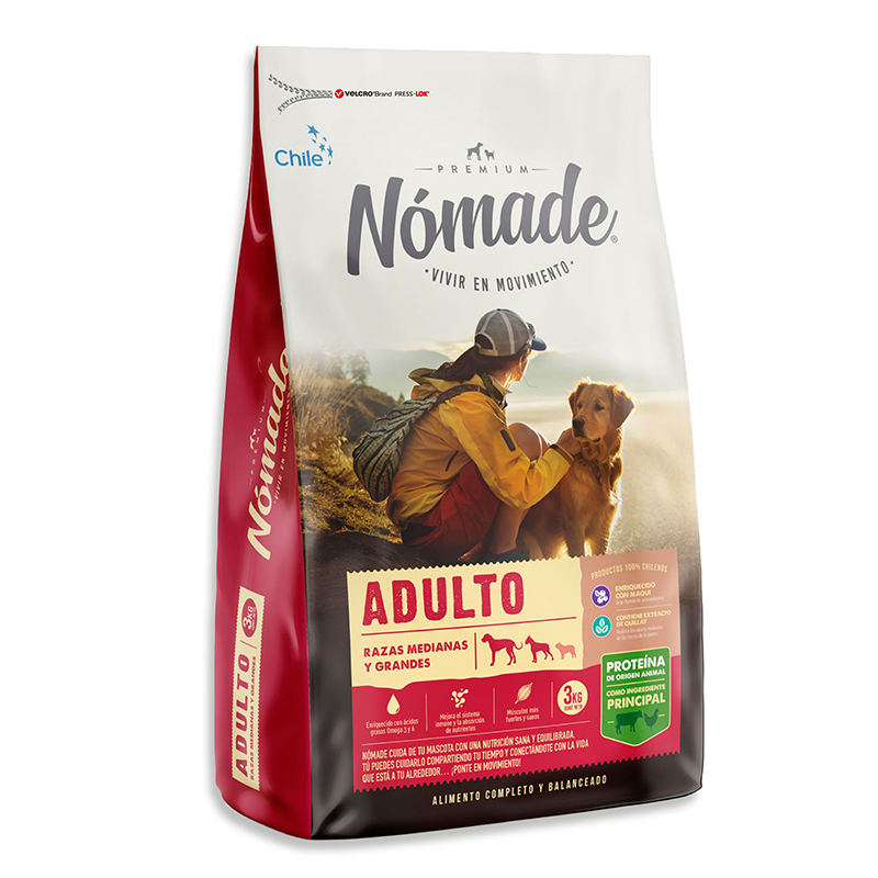 Nómade Adulto Razas Medianas Y Grandes 3 Kg