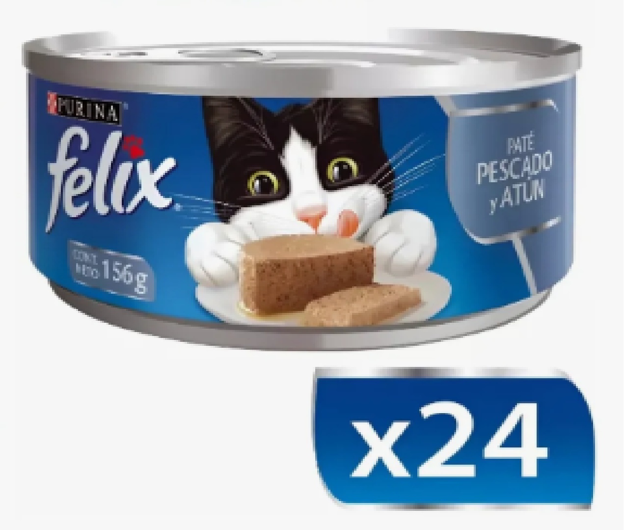 Pack 24 Latas Felix Pate Pescado Y Atun 156 Gr