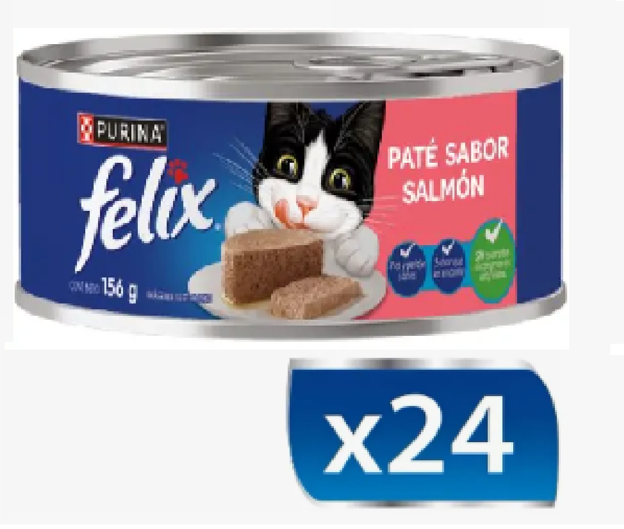 Pack 24 Latas Felix Pate Salmon 156 Gr