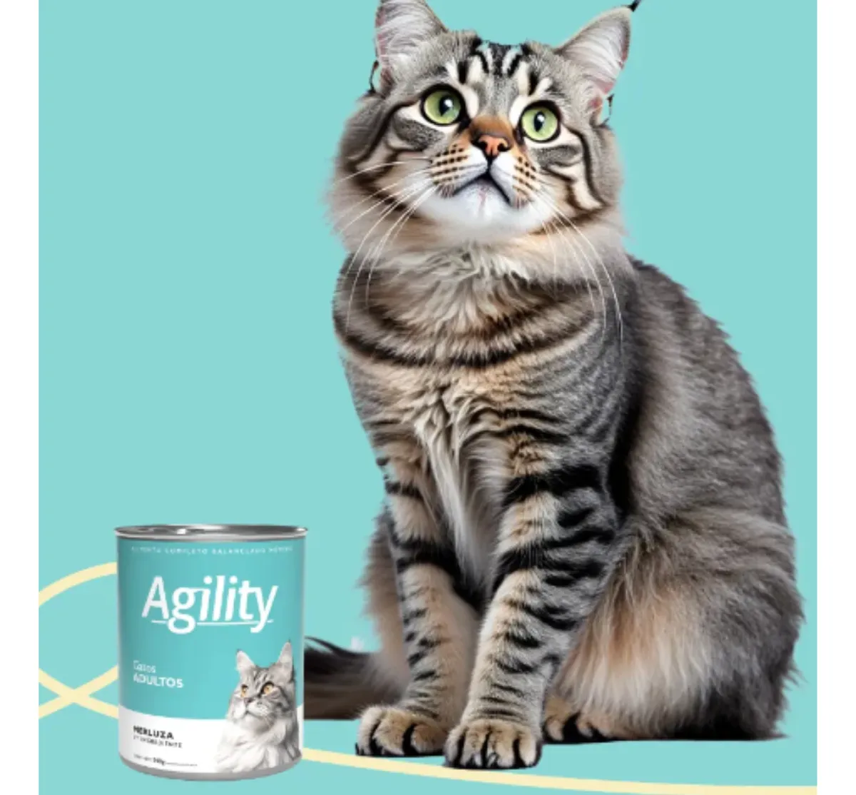 Agility Lata Gato Adulto Merluza 340 Gr