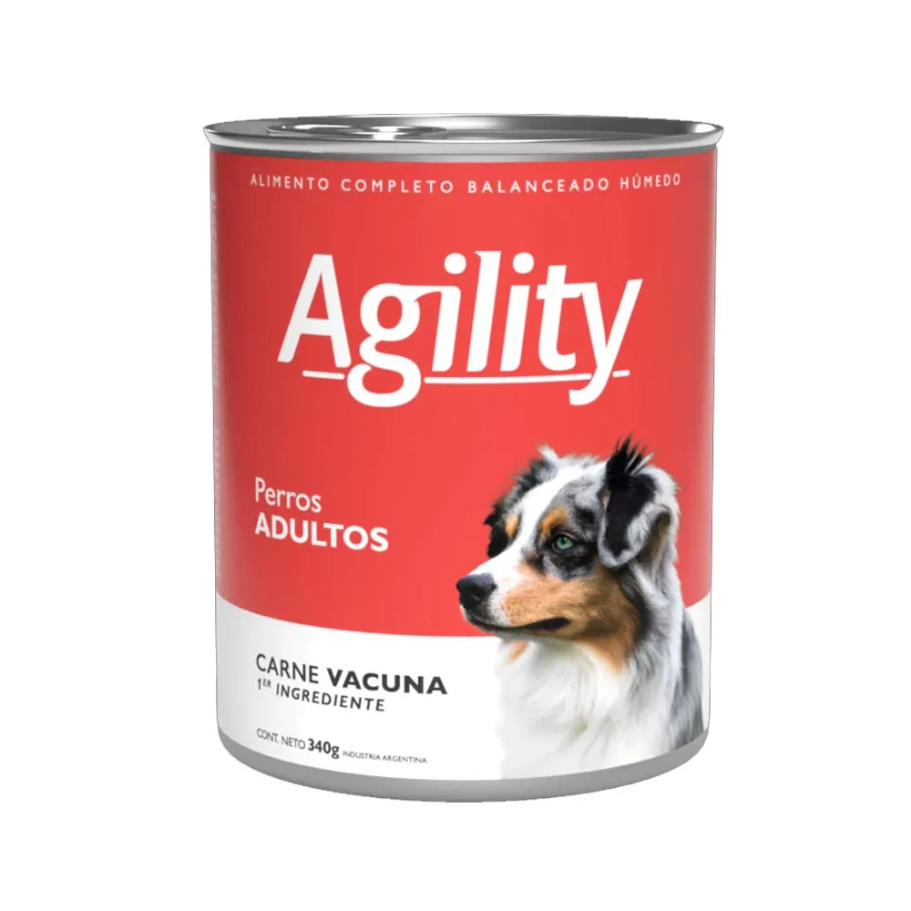 Agility Lata Perro Adulto Vacuno 340 Gr