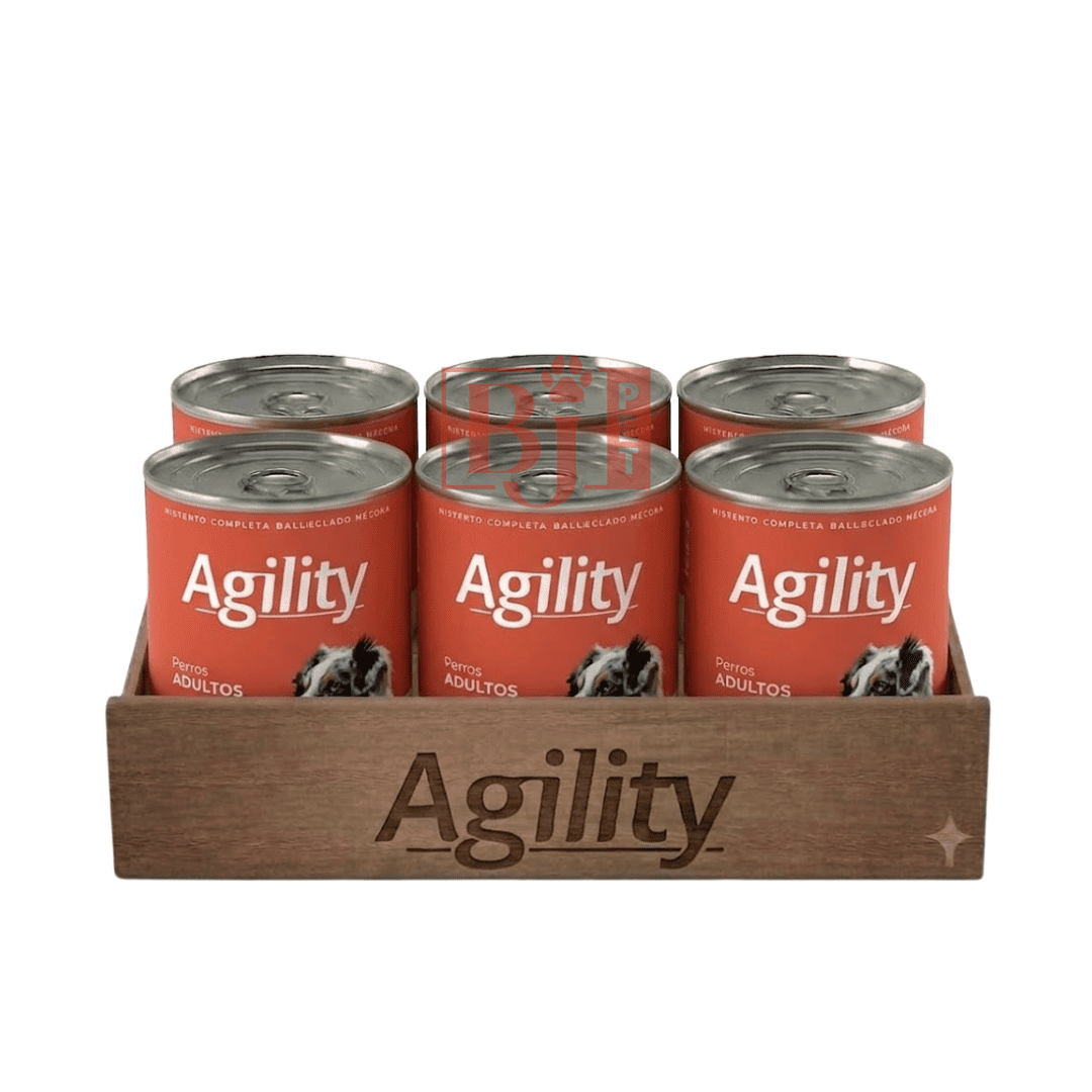 Pack 6 Latas Agility Perro Adulto Vacuno 340 Gr