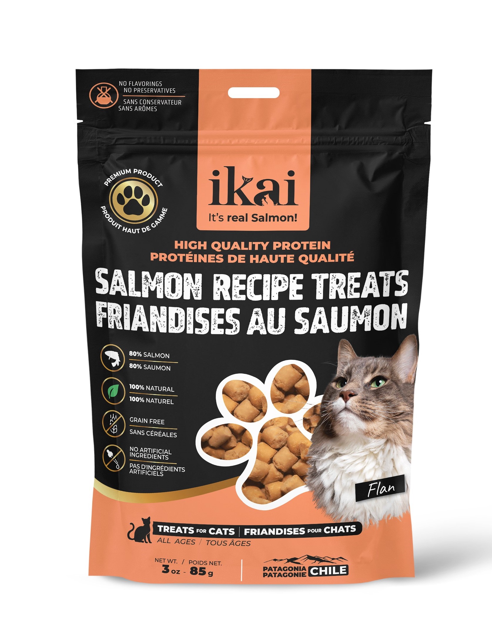 Ikai Snack Horneados de Salmón Para Gato 85 Gr