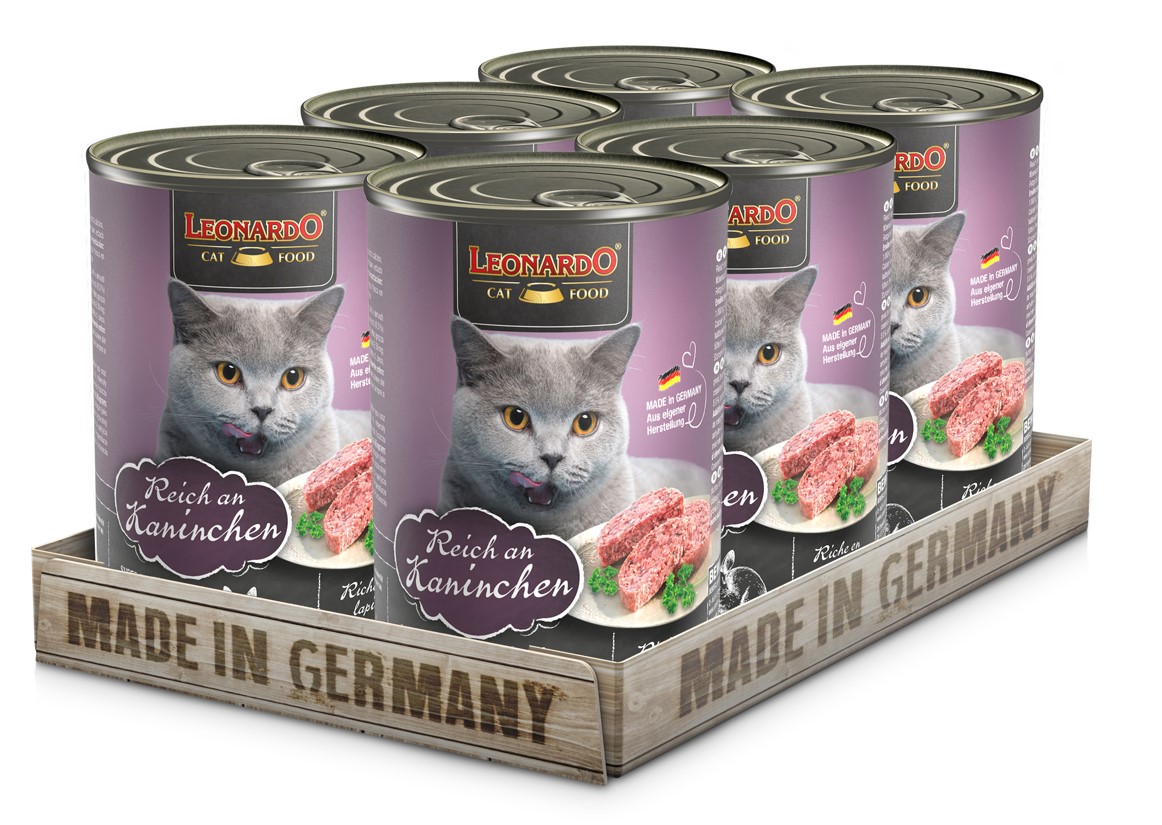Pack 6 Latas Leonardo Qs Conejo 400 Gr