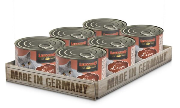 Pack 6 Latas Leonardo Cat Higado 200 Gr