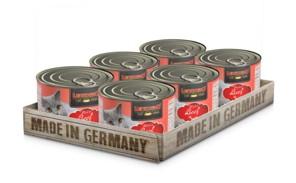 Pack 6 Latas Leonardo Cat Ternera 200 Gr