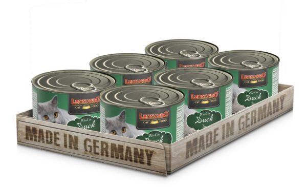 Pack 6 Latas Leonardo Cat Pato 200 Gr