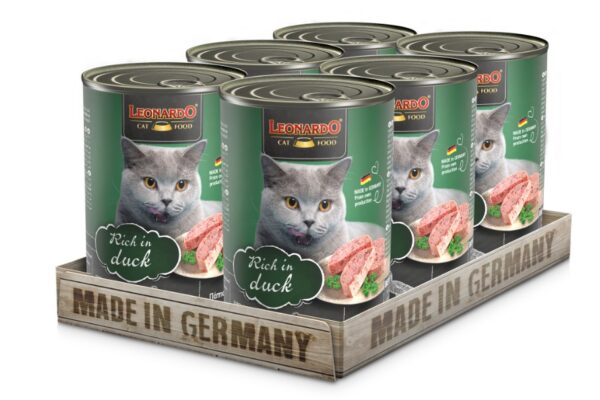 Pack 6 Latas Leonardo Qs Pato 400 Gr