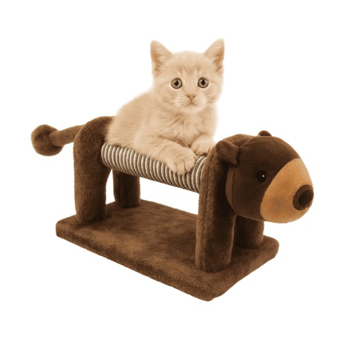 Rascador Para Gatito Diseño Oso