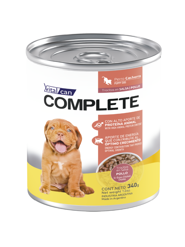 Complete Lata Trocitos En Salsa Pollo Perro Cachorro 340 Gr