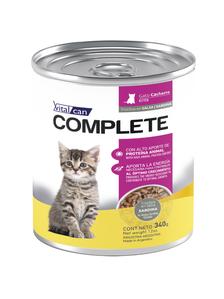 Complete Lata Trocitos En Salsa Sardina Kitten 340 Gr