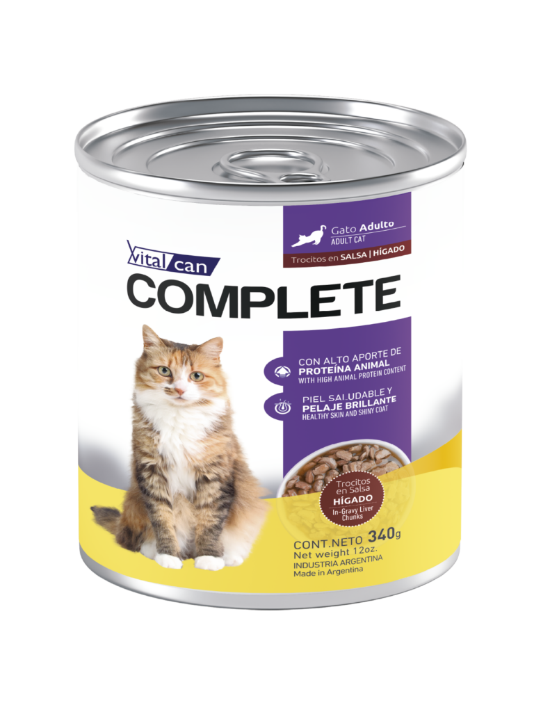 Complete Lata Trocitos En Salsa Higado Gato Adulto 340 Gr