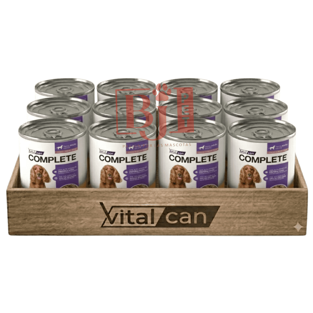 Pack 12 Latas Complete Trocitos En Salsa Carne Perro Adulto 340 Gr