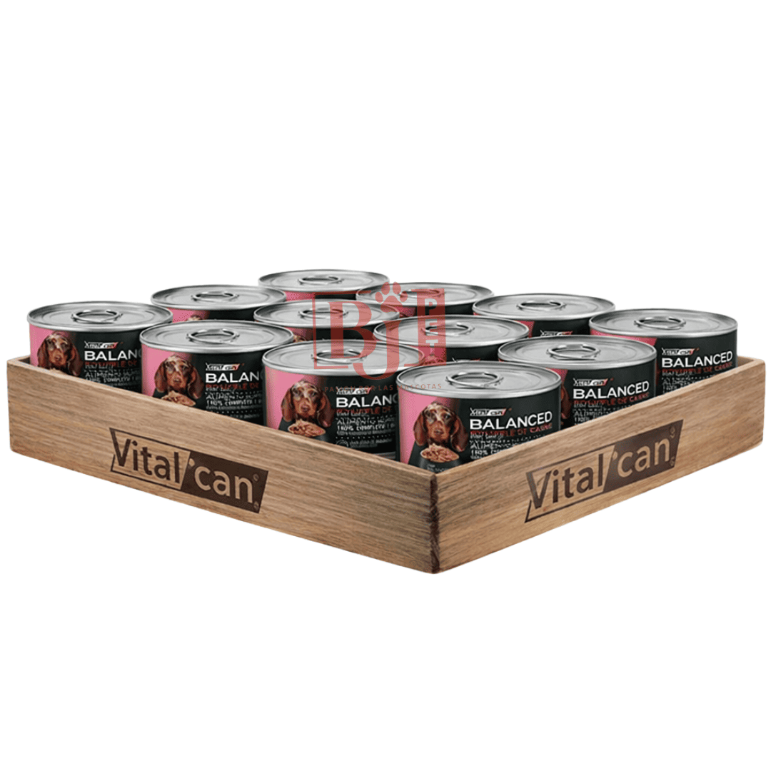 Pack 12 Latas Balanced Souffe Perro Cachorro Carne 85 Gr