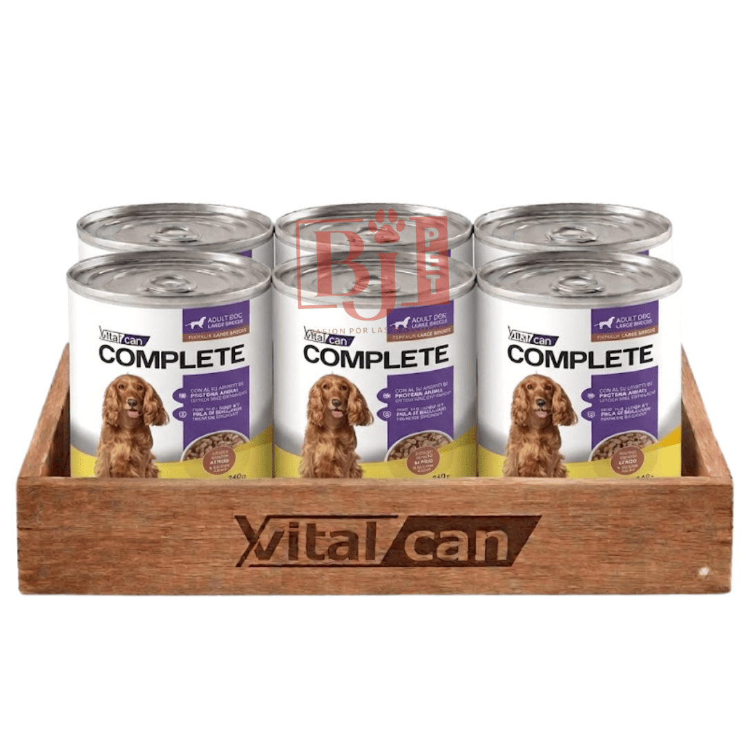 Pack 6 Latas Complete Trocitos En Salsa Carne Perro Adulto 340 Gr