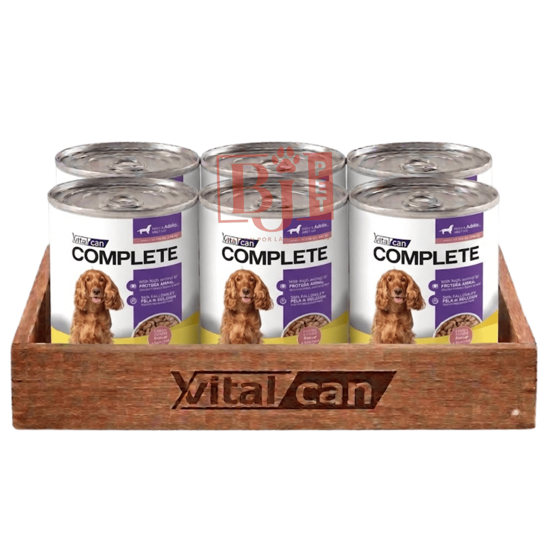 Pack 6 Latas Complete Trocitos En Salsa Pollo Perro Adulto 340 Gr