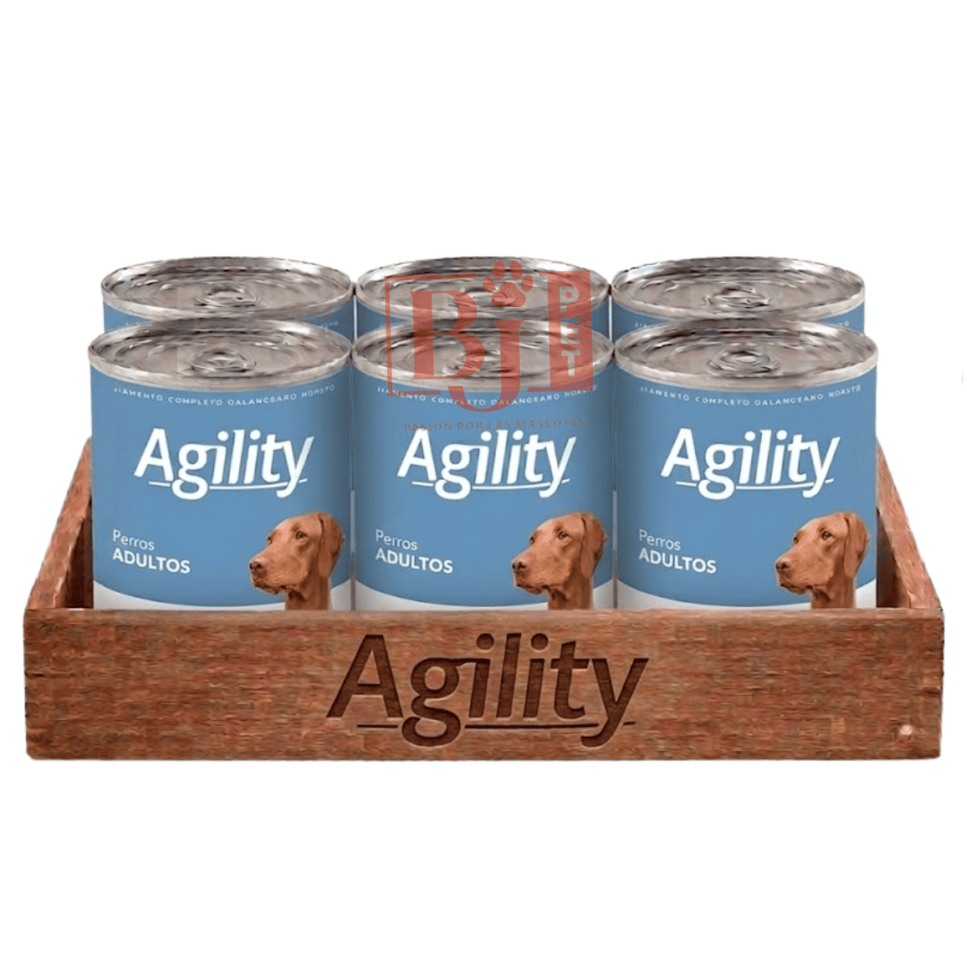 Pack 6 Latas Agility Perro Adulto Cordero 340 Gr