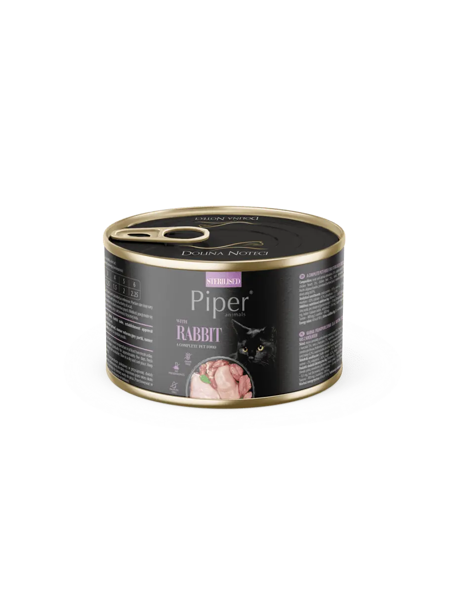 Piper Lata Cat Sterilized Conejo 185 Gr