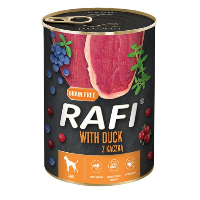 Rafi Lata Perro Adulto Duck Blueberry and Cranberry 400 Gr