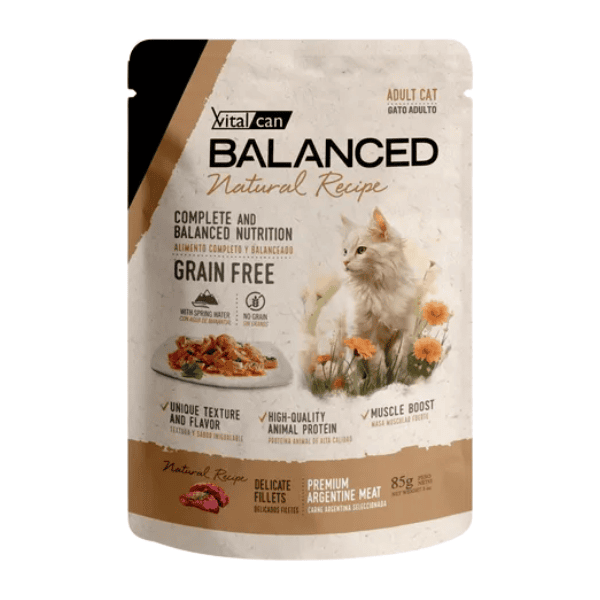 Natural Recipe Pouch Filetes Carne Gato Adulto 85 Gr