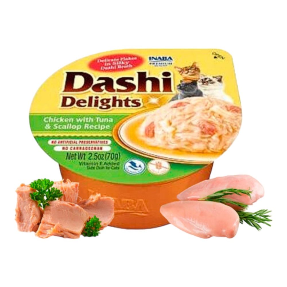 Churu Dashi Delights Pollo Atun Ostion 70G