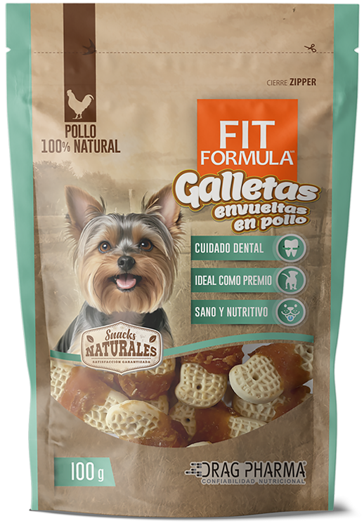 Fit Formula Galletas Envueltas En Pollo 100 Gr