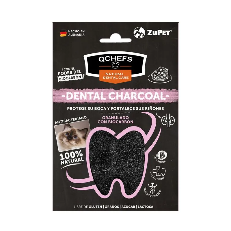 Qchefs Natural Dental Care Granulado Biocarbon Gato 70 Gr