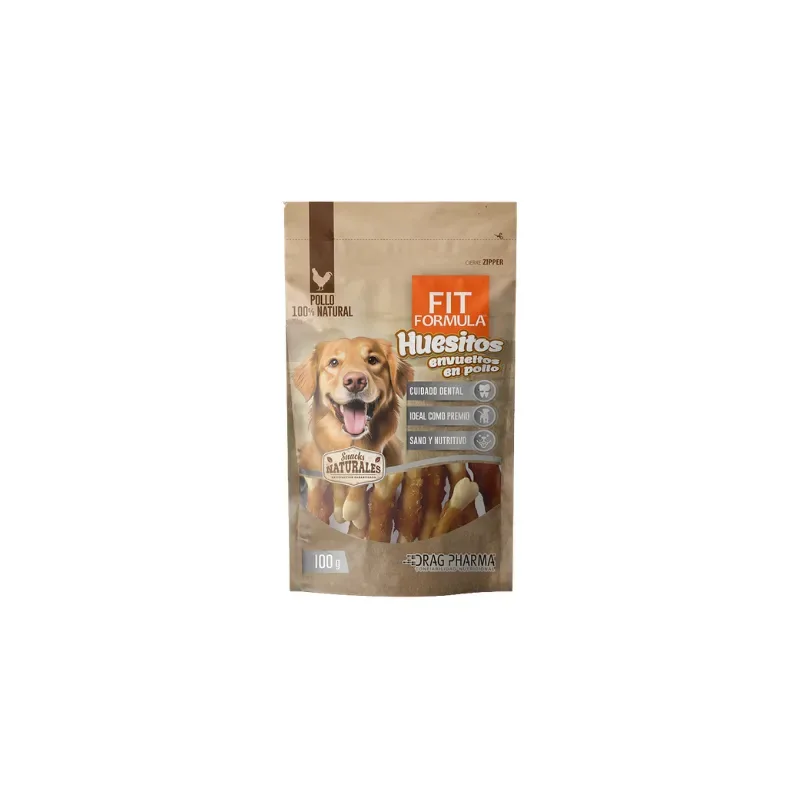 Fit Formula Snack Huesitos Envueltos en Pollo 100 Gr