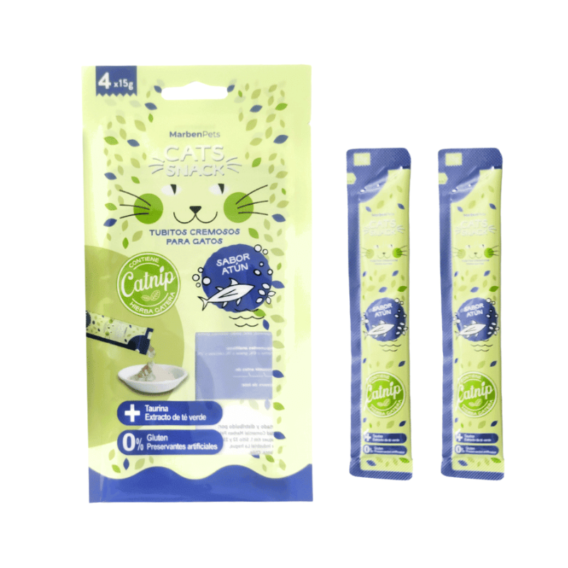 Cats Snack Cremoso Atún Con Catnip 60 Gr