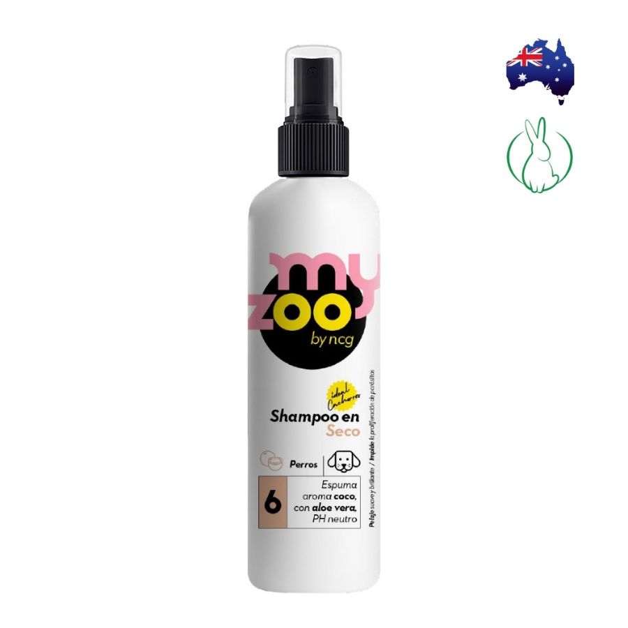 MyZoo Shampoo En Seco Espuma De Coco Para Perro 250 Ml