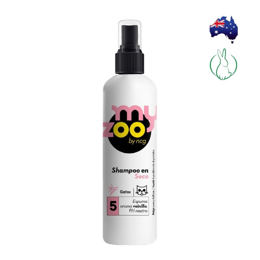 MyZoo Shampoo En Seco Espuma De Vainilla Para Gato 250 Ml