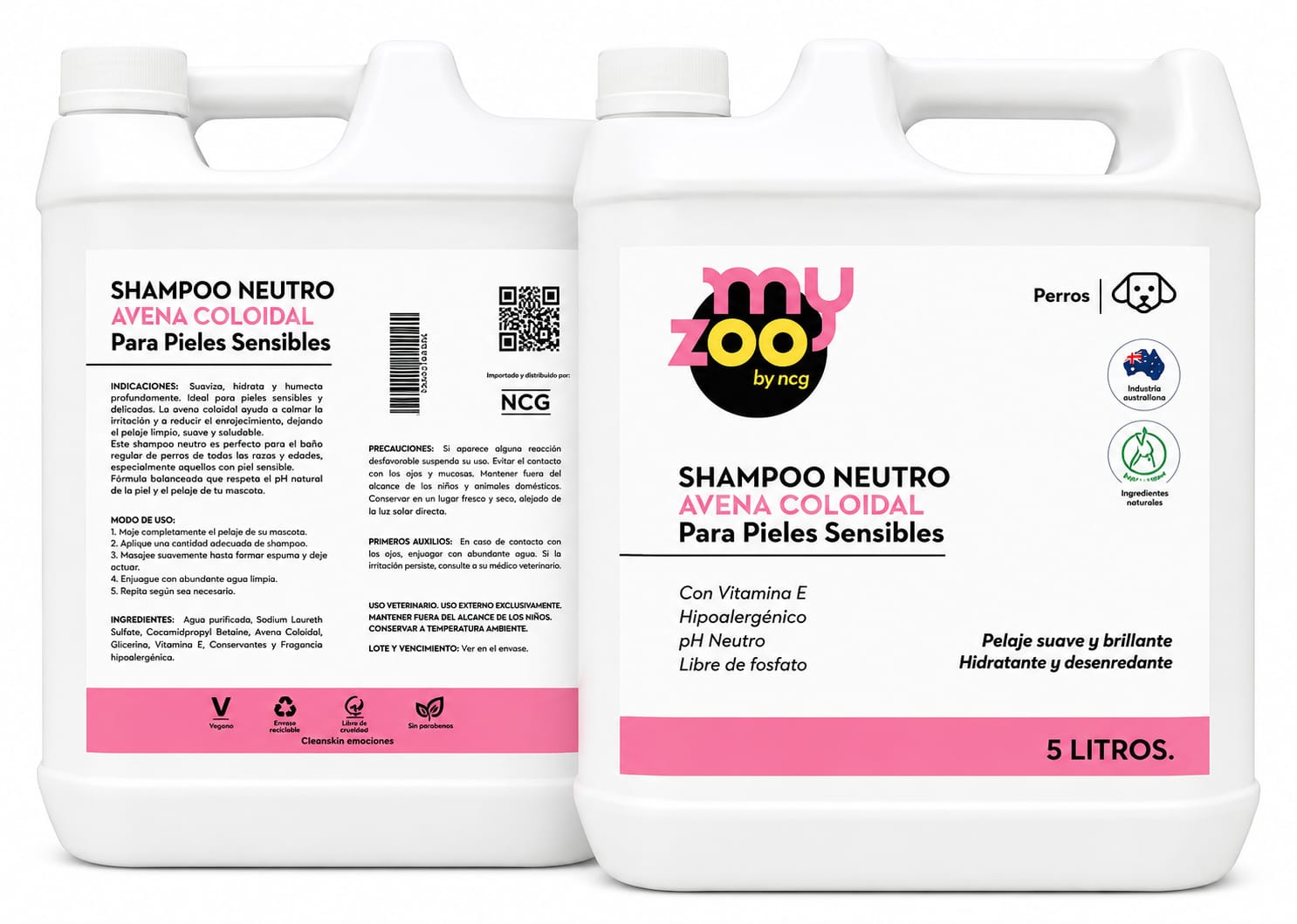 MyZoo Shampoo Neutro Avena 5 Lt