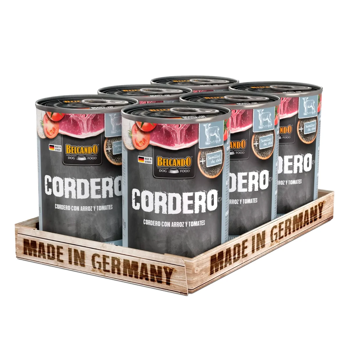Pack 6 Latas Belcando Cordero 800 Gr