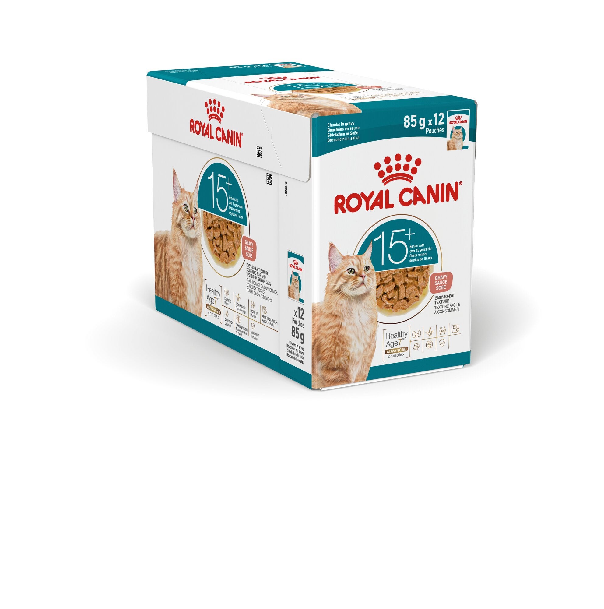 Pack 12 Pouch Royal Canin Ageing 15+ Felino 85 Gr