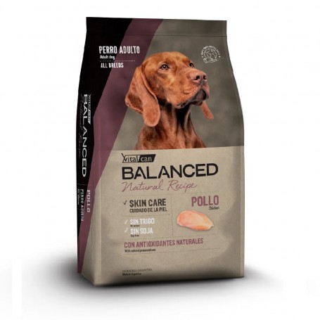 Balanced Natural Recipe Pollo Perro Adulto 15 Kg + 2 Kg