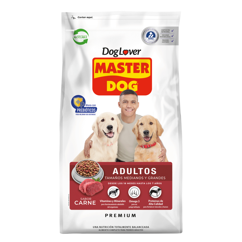 Master Dog Adultos Carne 18 Kg.