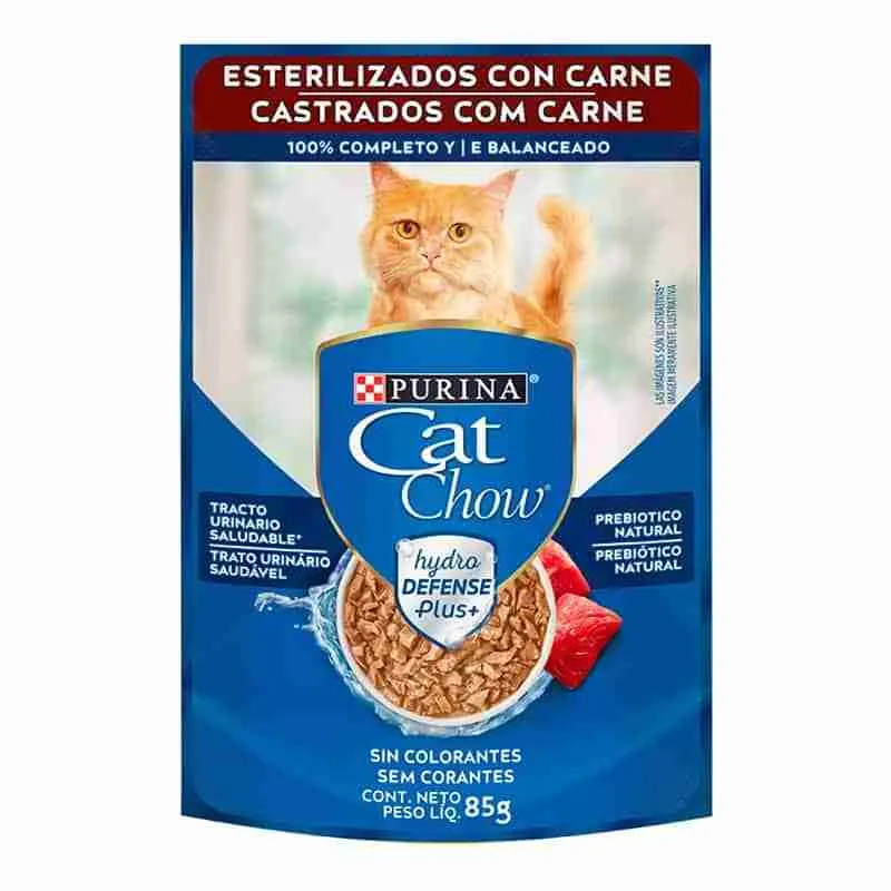 Cat Chow Esterilizado Carne 85 Gr.
