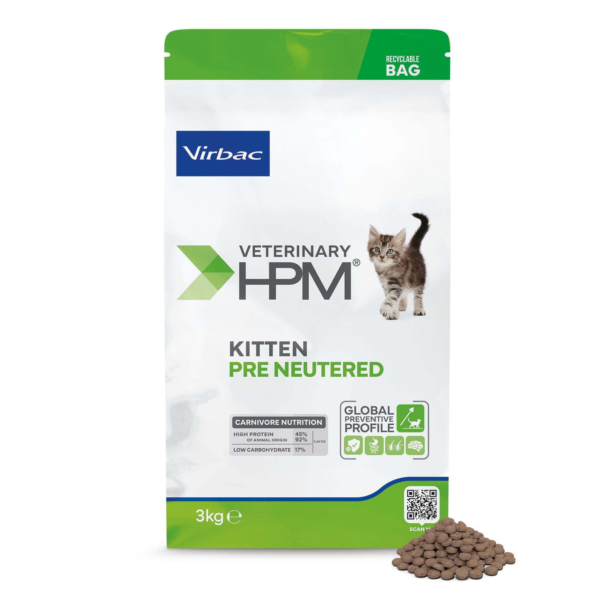 Hpm Virbac Kitten Pre Neutered Cat 3 Kg