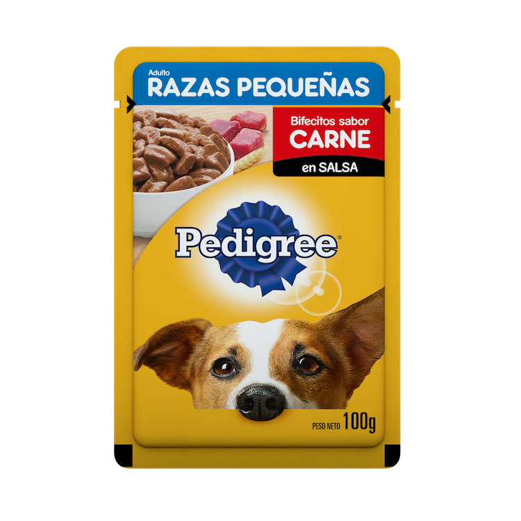 Alimento Húmedo Pedigree Ad R Peq Carne En Salsa 100 Gr.
