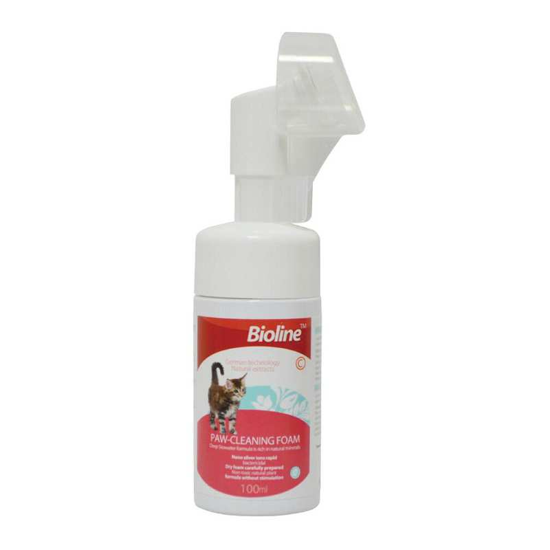 Bioline Limpieza Almohadillas Para Gatos 100 Ml