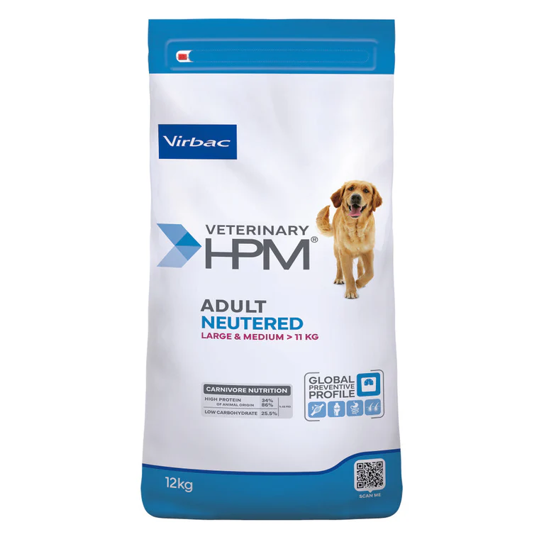 Hpm Virbac Adult Neutered Dog Large & Medium 12 Kg