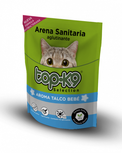 Topk9 Arena Aglutinante Talco Bebe 2 Kg
