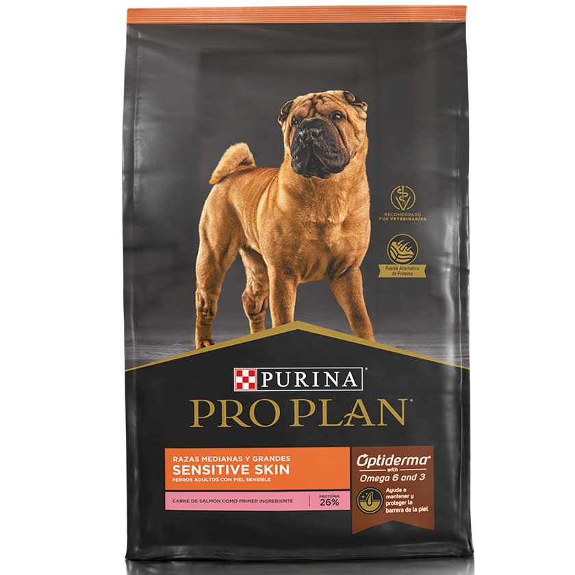 Pro Plan Sensitive Skin Salmon Medianos Y Grandes 12 Kg